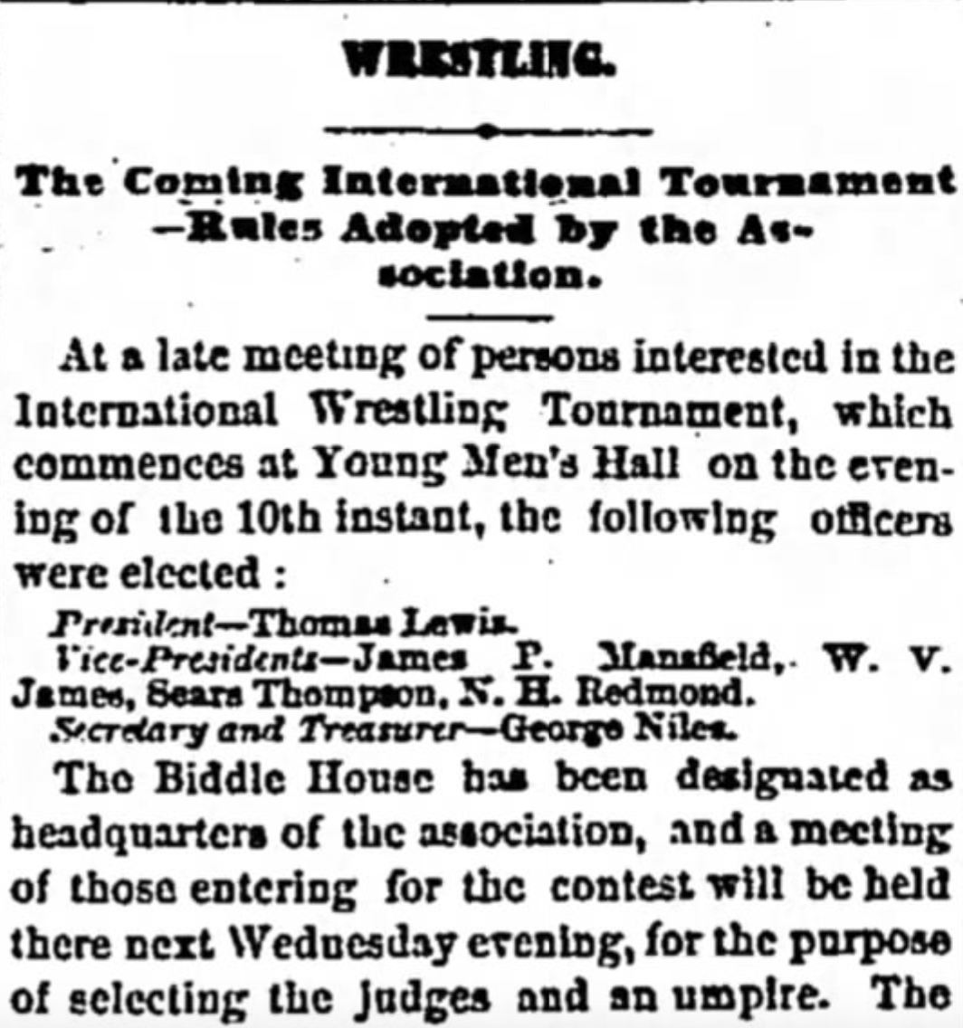 1870 Detroit International tournament